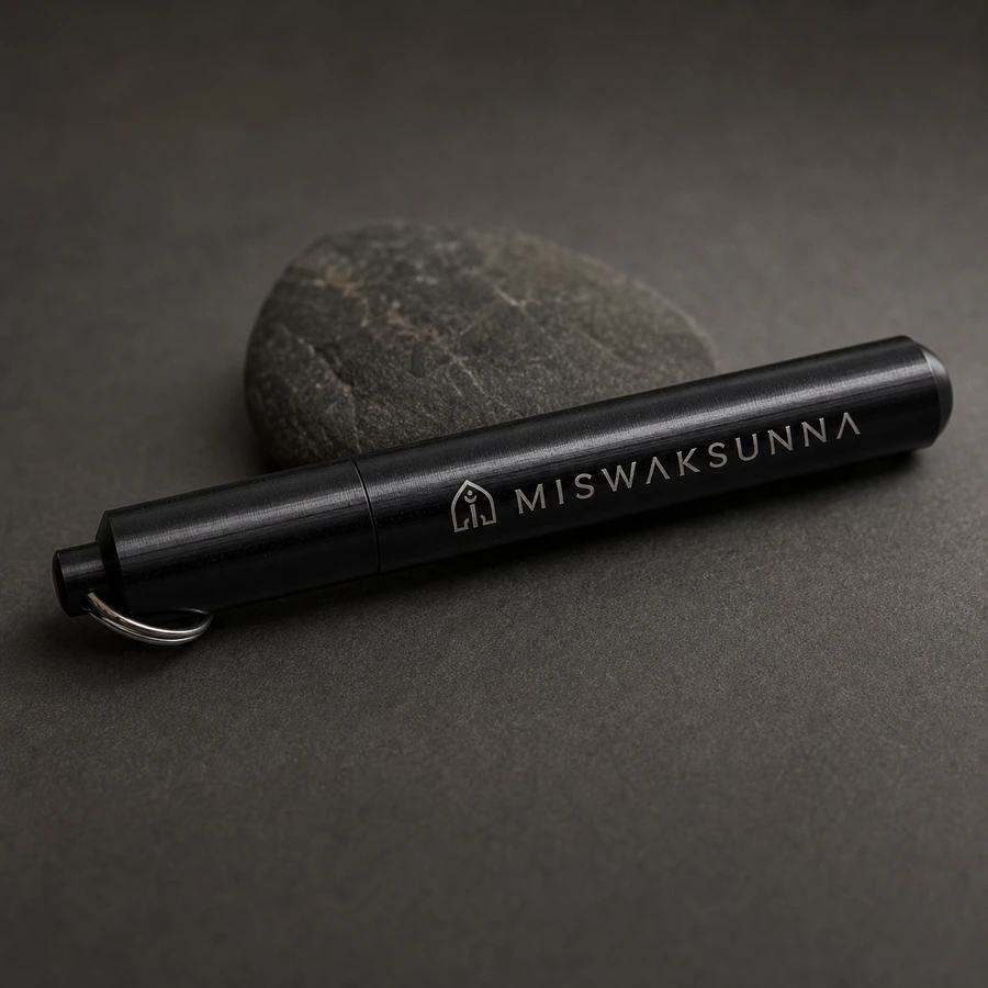 Packshot du porte-miswak MiswakSunna noir mat